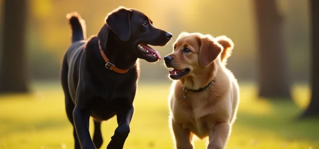 Comparaison entre les races de chiens populaires : le labrador et le beauceron dans leur version croisée